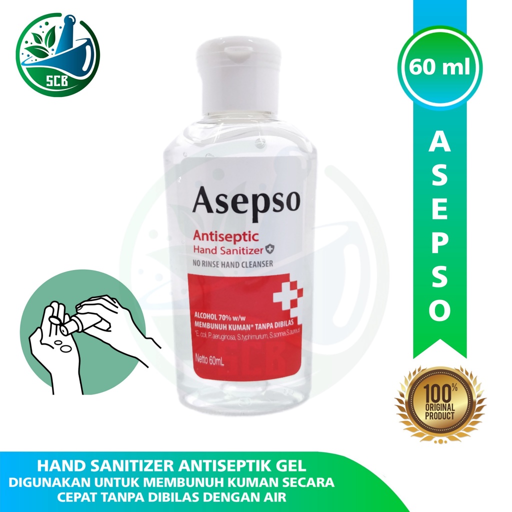 Asepso Antiseptic Hand Sanitizer 60ml