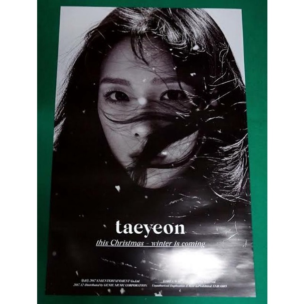 This Christmas - Taeyeon official Poster (+tube)