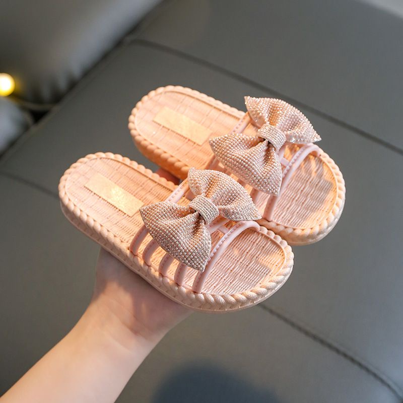 Sandal Slop Karet Anak Wanita Pita Import RF