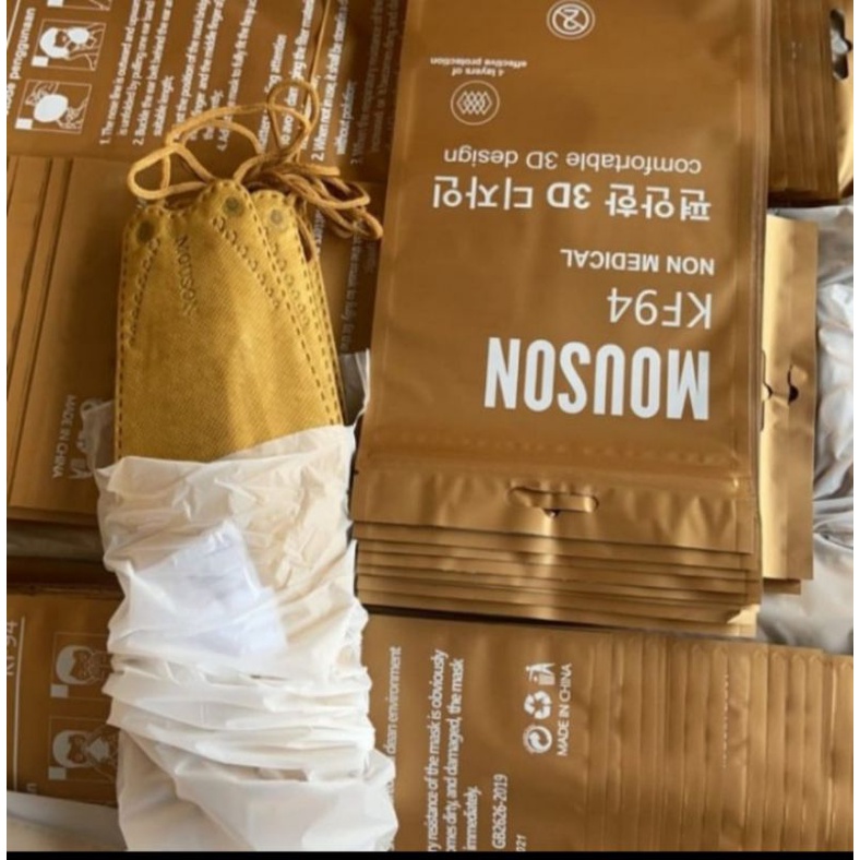 Masker kf94 Mouson 4ply gold 10 pcs/pack