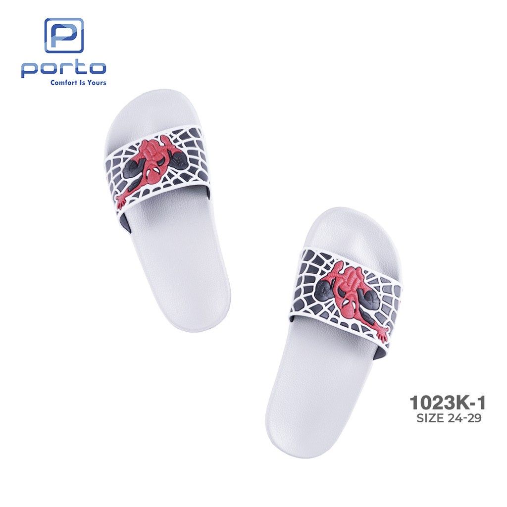 sogo PORTO 1023K-1 Sandal Selop Anak Laki Kartun Anti Slip Nyaman Terbaru