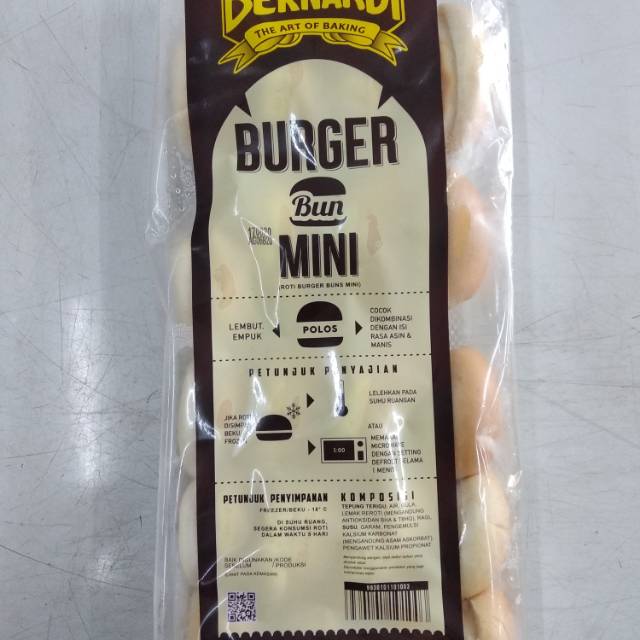 

Bernardi Roti burger bun mini 20pcs