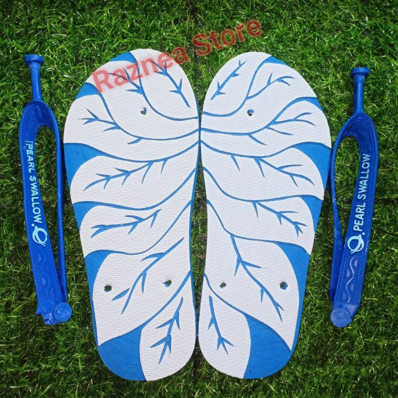 Sendal sandal swallow ukir motif bunga