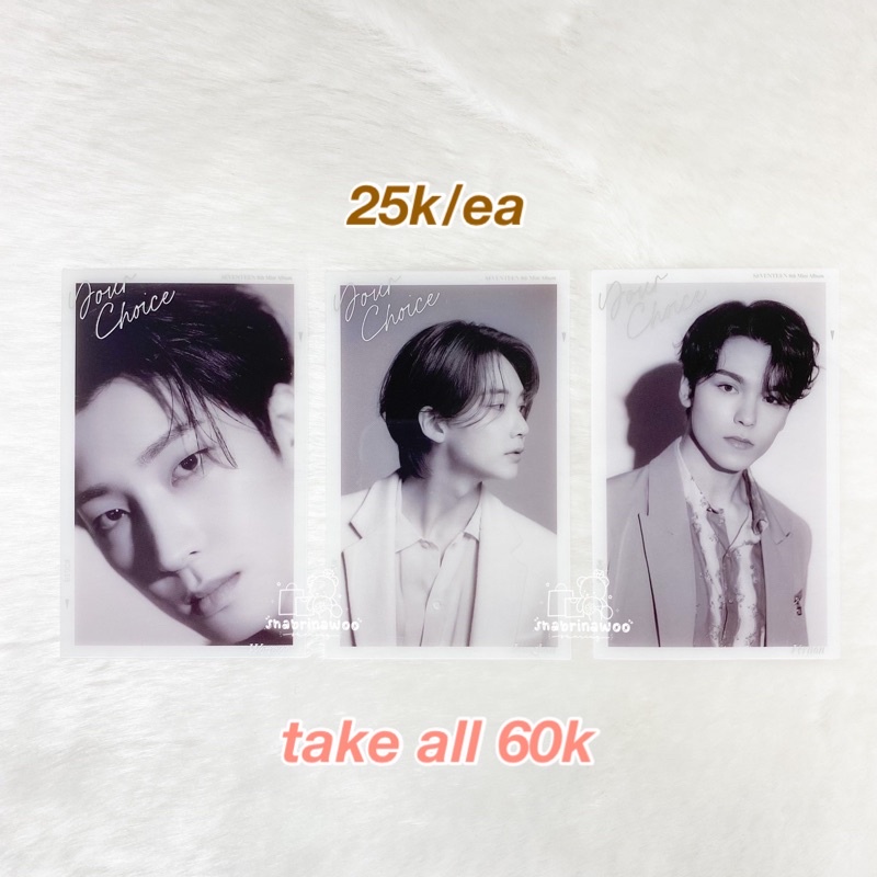 SEVENTEEN INSTANT PC MERCH YOUR CHOICE WONWOO VERNON JEONGHAN SVT