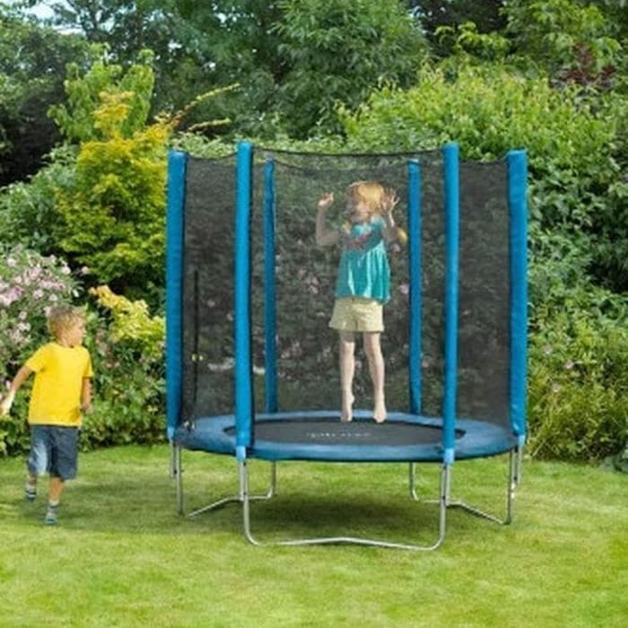 Mainan Trampolin 4 5 Ft Plum Stardust Trampoline Enclosure Playground Shopee Indonesia