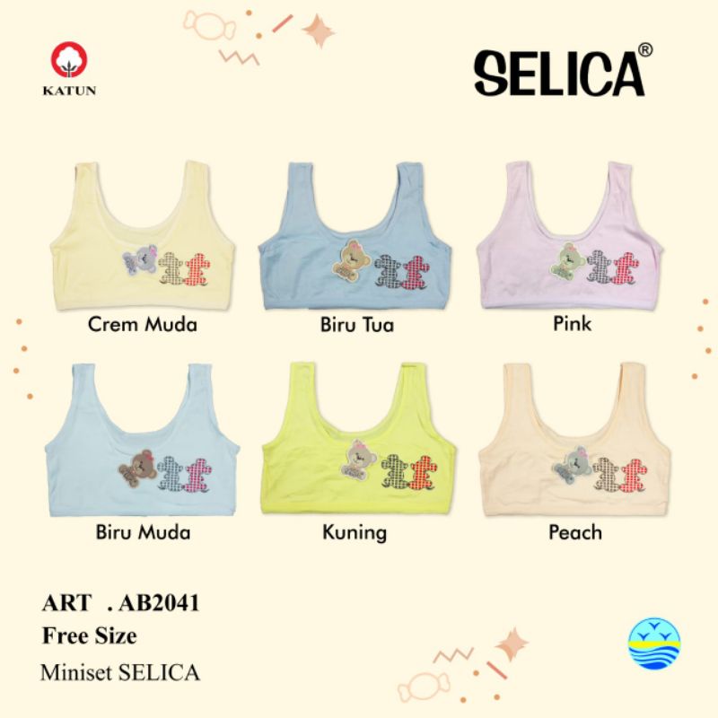 Selica - Bra Miniset Remaja Katun BH 2041 BH 2042 BH 2043