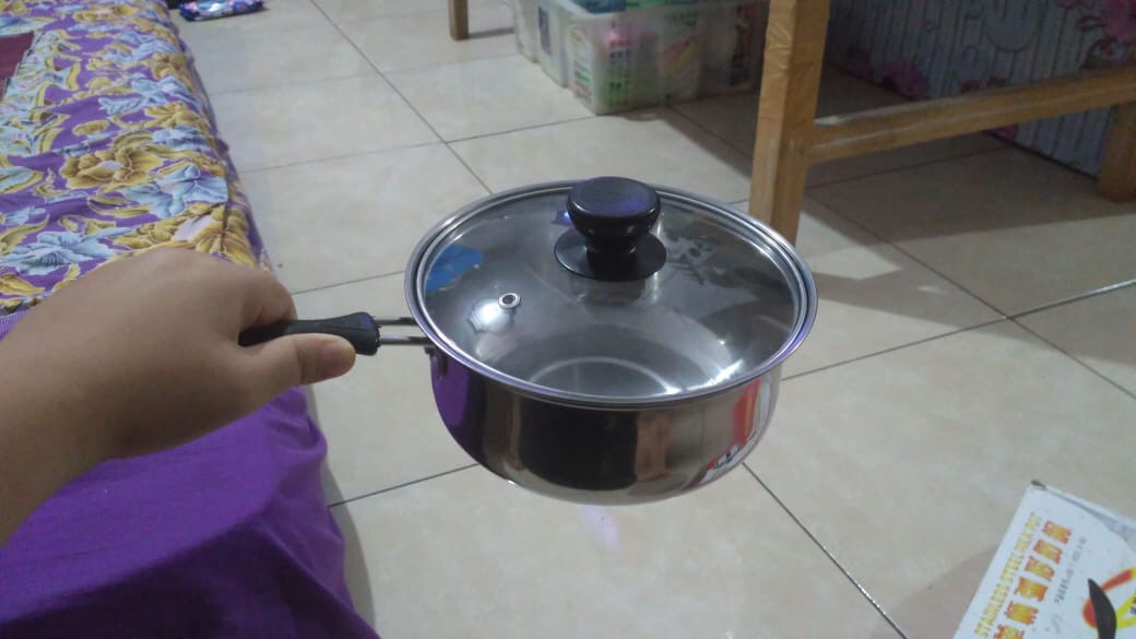 Panci Set Gagang Tutup Kaca 20 Cm