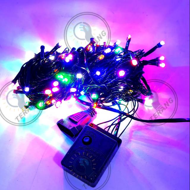 Evrydaygift Lampu Tumblr/Lampu Natal Led/Tumblr Light/Tumblr Led 7Warna Lancip/Roket/100Led/Kabel