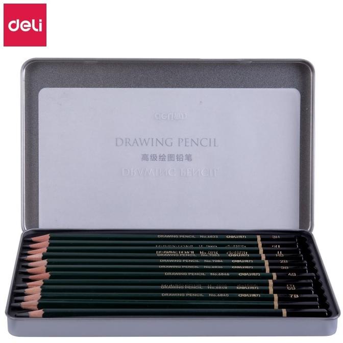 

[COD] Deli paitingpencil 12pcs/box 3H s/d 9B S949 PROMO Kode 717