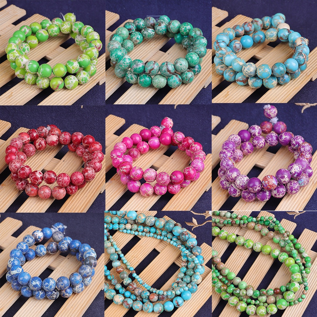 37 pcs 10mm Putaran Beads Longgar Beads Untuk DIY Perhiasan Membuat Temuan Kalung Gelang Anting Temuan