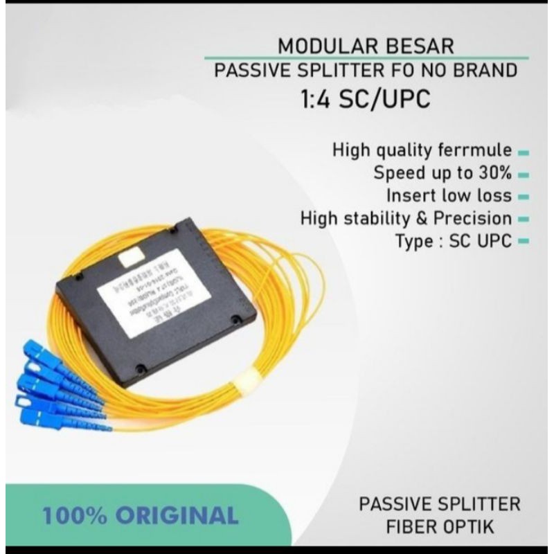 Passive Splitter Fiber Optic 1:4 SC/UPC