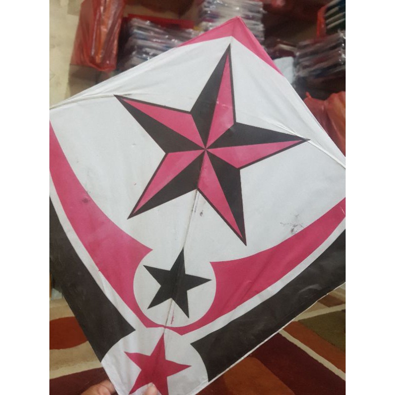 Layangan motif kertas tisu ukuran 58