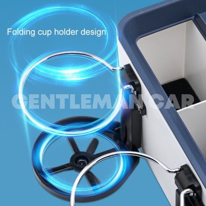 Multi Rak Organizer Tengah Mobil Car Arm Rest Tempat Penyimpanan Tissue Cup Holder