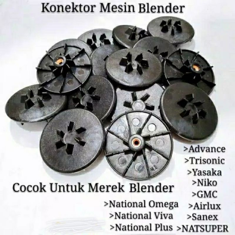 Konektor , LK  , Gigi Karet 1 Set ,  Plastik Kopel Copel ,  Conector Merk National Omega , Advan