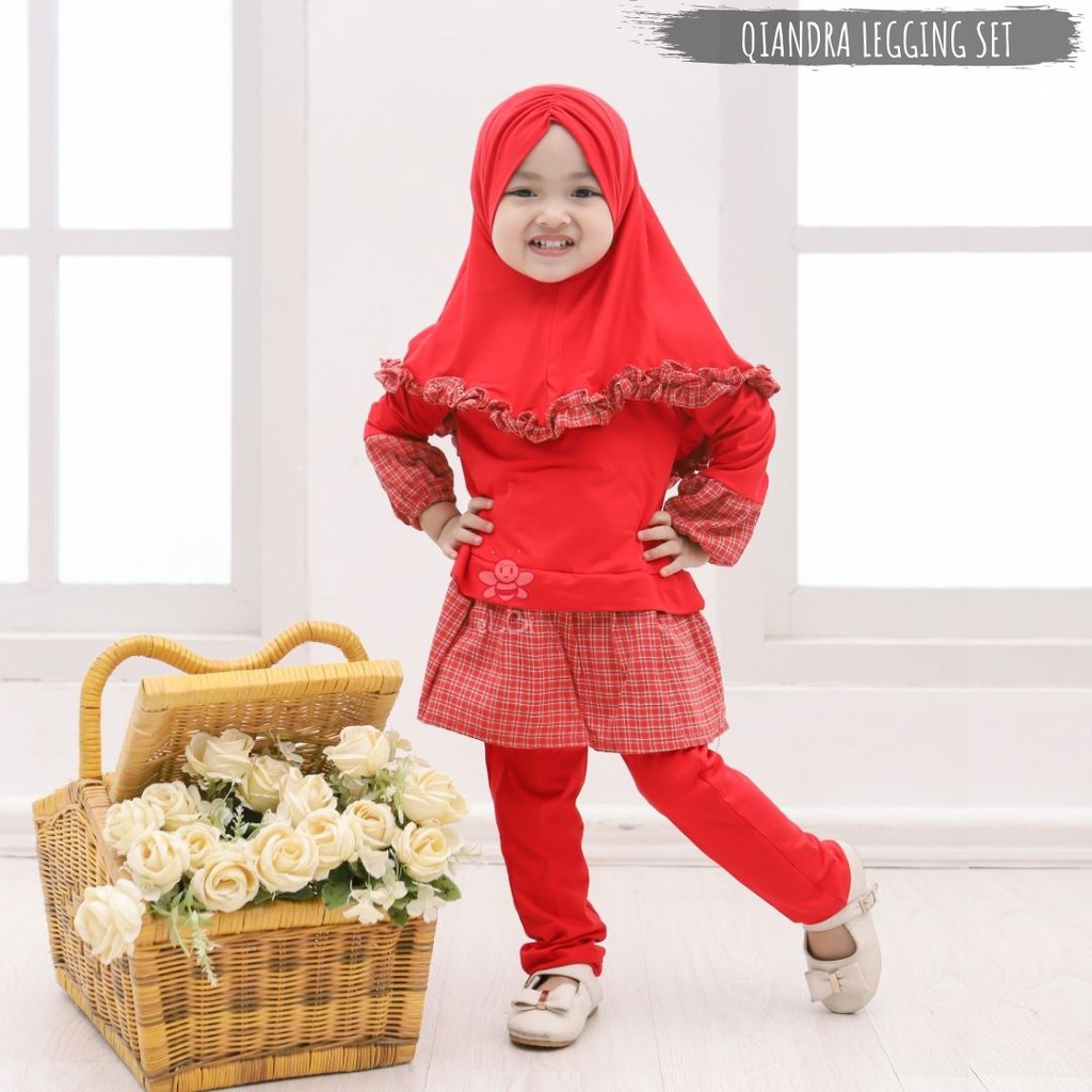 Baju Muslim Anak eLBi Qiandra / Gamis Anak / Baju Gamis Anak Bayi Perempuan 1-6 Tahun