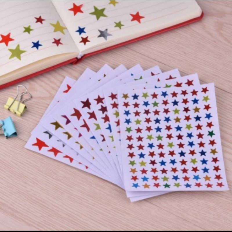 

Ghaniy | 10 Lembar Stiker Bintang Huruf Angka Reward Sticker Anak Paud TK SD