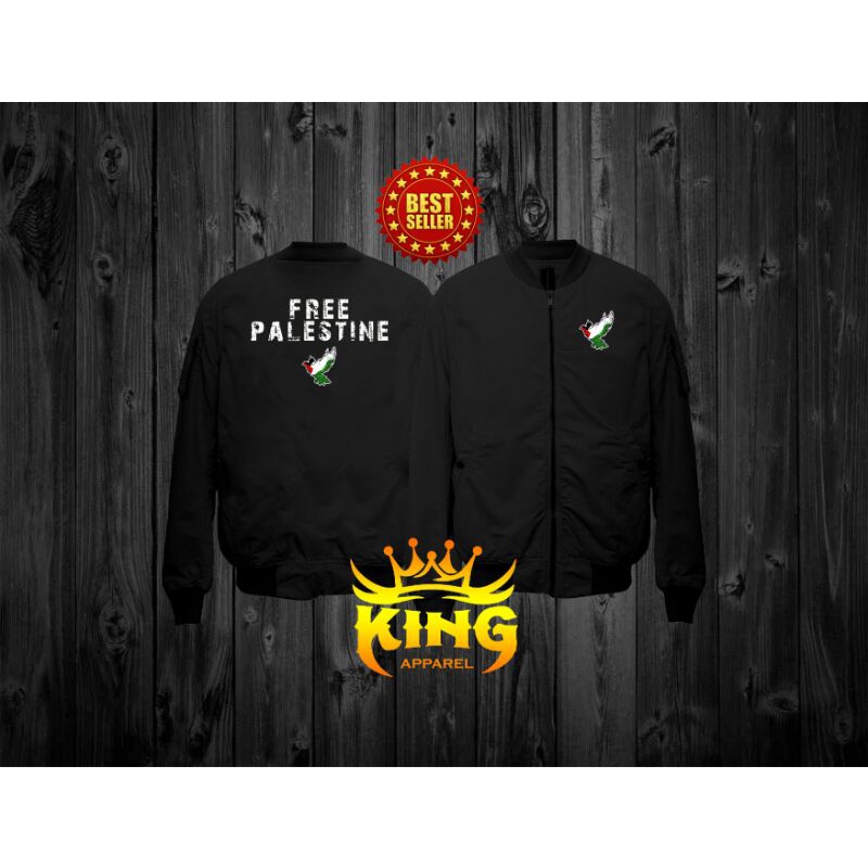 jaket bomber free palestine