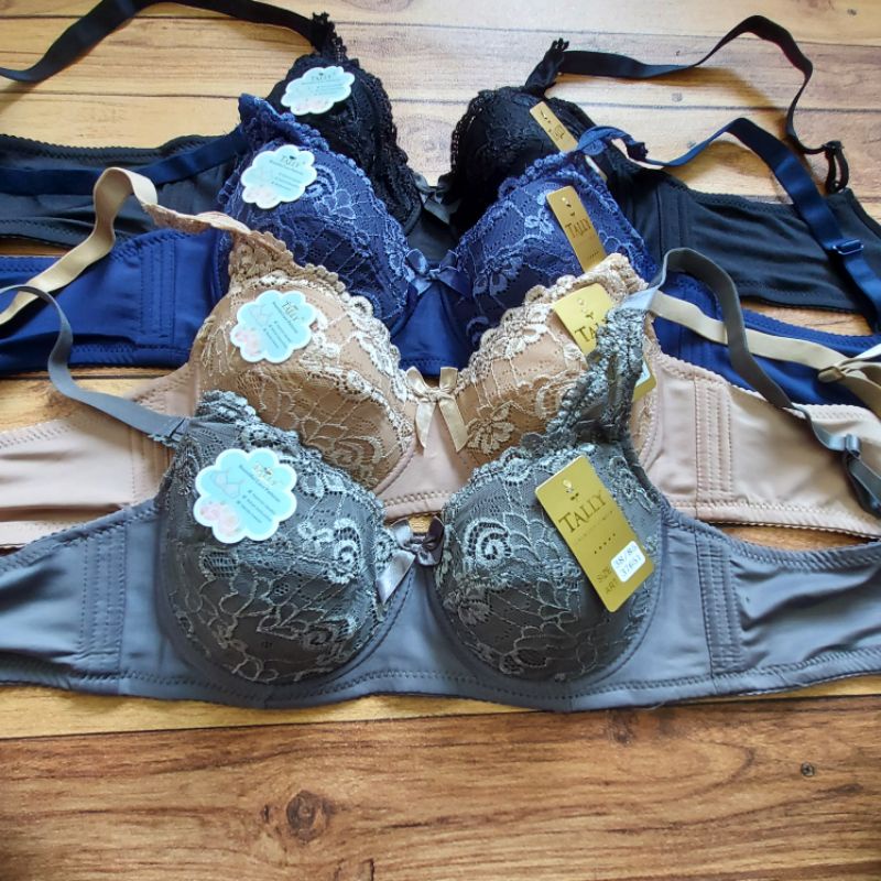 TALLY BRA BH CUP BESAR / BERKAWAT / BUSA TIPIS RENDA SIZE 36-42 37651