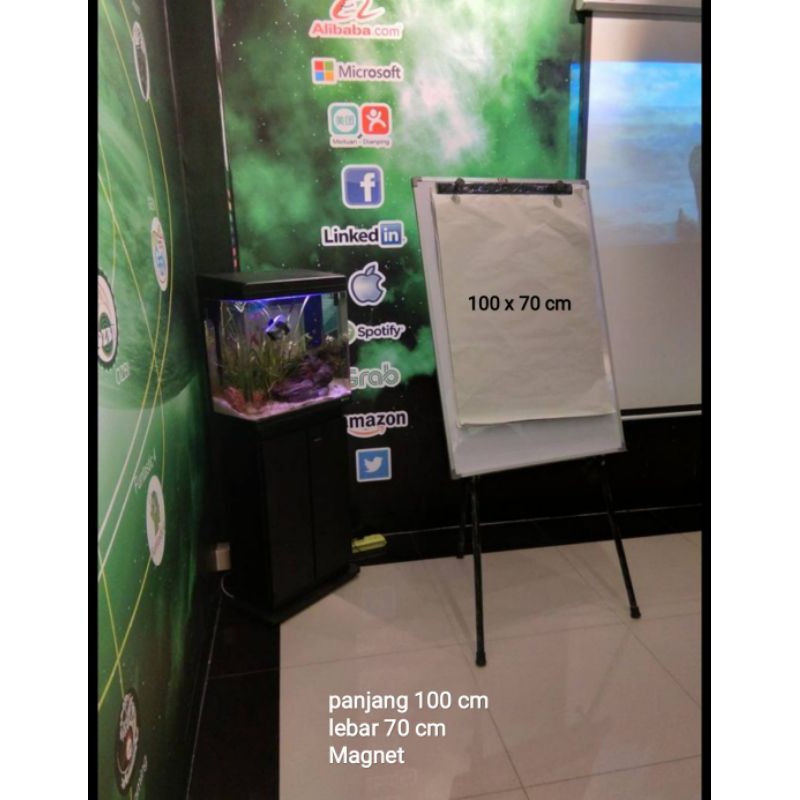 papan flipchart Magnetik 70 x 100