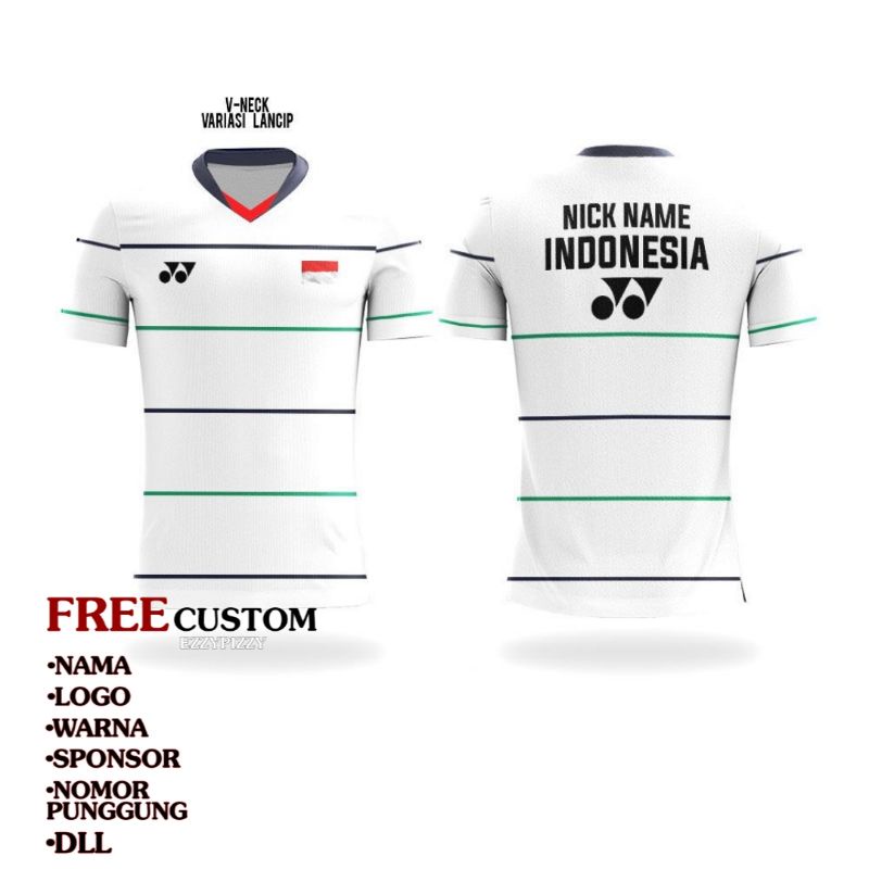 Baju Jersey Custom - Jersey Bukutangkis Original - Jersey Badminton premium - THOMAS UBER CUP 2021