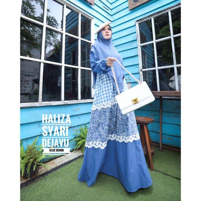 SERIES DEJAVU KATUN BLUE DENIM DAILY DRESS BY HALIZA SYARI