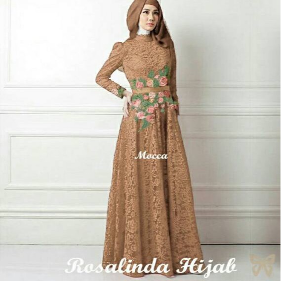 HOPYLOVY - Gamis / Maxi Dress Brukat ROSALINDA HIJAB