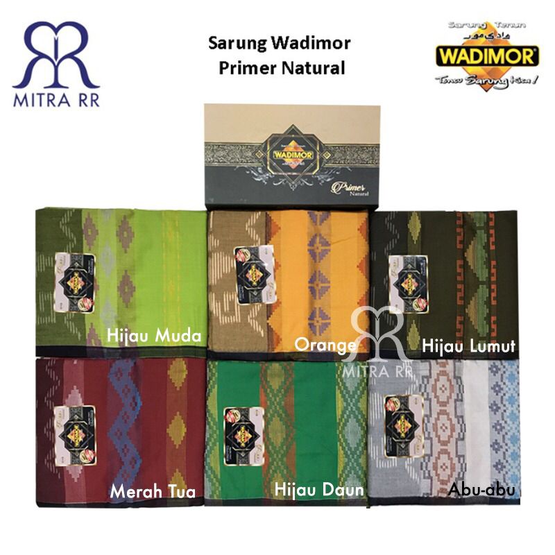 Sarung WADIMOR motif PRIMER NATURAL Satuan / Grosir Sarung Dewasa