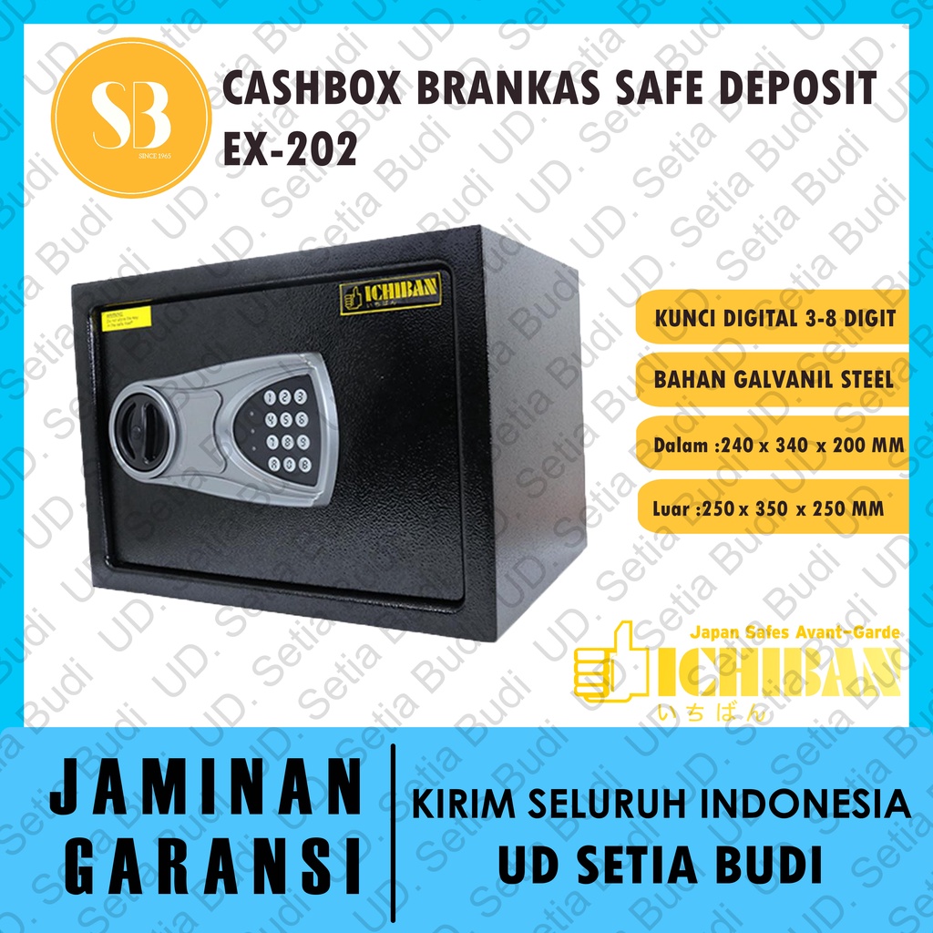 Brankas Digital Safe Deposit Box Ichiban EX-202