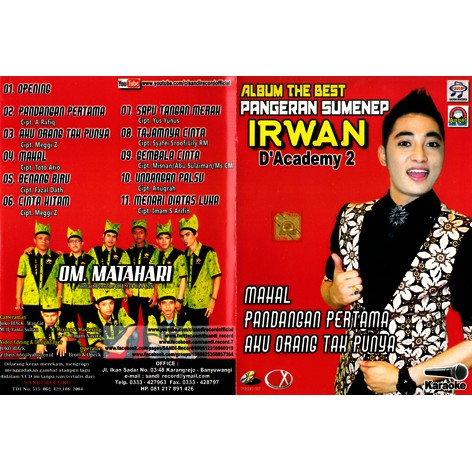 Vcd Karaoke Vcd Karaoke Irwan Pangran Sumenap