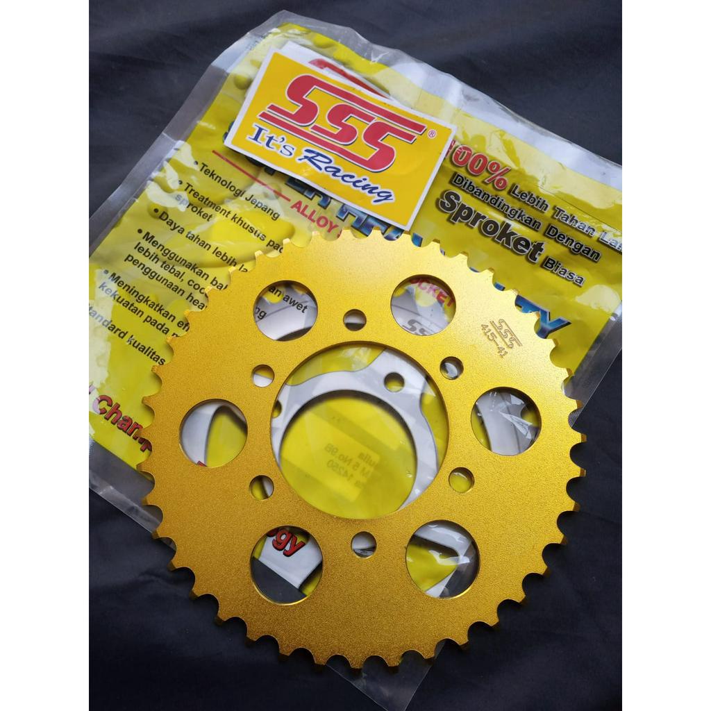 GEAR GIR BELAKANG SSS 415 428 NINJA R RR SIZE 36 37 38 39 40 41 42 43 44 45T - GEAR BELAKANG SSS TIP