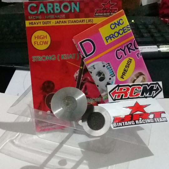 KLEP KELEP VALVE SET BRT 34 - 29 MM 34-29MM 34-29 MM BATANG 5 MM 5MM CARBON KARBON TIPE AA ORI ORIGINAL BRT ASLI