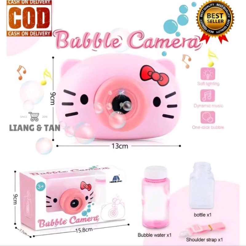 Mainan Anak Bubble Camera Musik Dan Lampu HK, Doraemon & Gajah