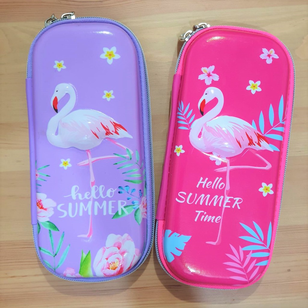 TEMPAT PENSIL Kotak Pensil EVA Hardcase FLAMINGO UNICORN SERIES