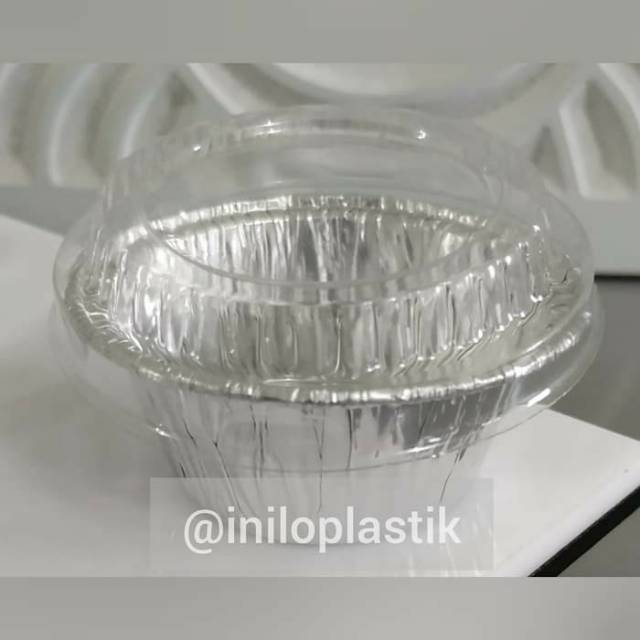 Termurah @25pcs Alumunium Foil Cup Rx-50 /aluminium Foil Cup Rx-50 + Lid wYEr81T1BEWqW