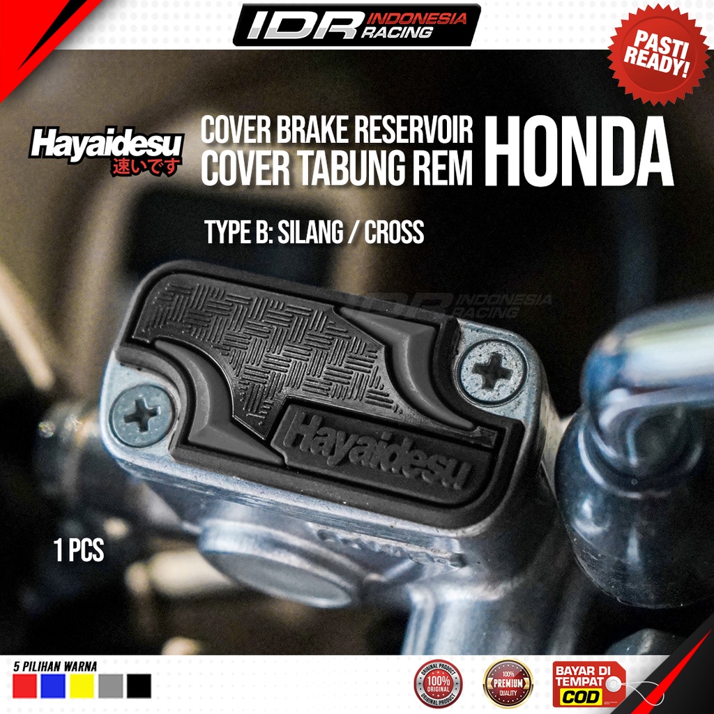 Hayaidesu Cover Tutup Tabung Minyak Rem Brake Reservoir Honda Universal Variasi Body Protector