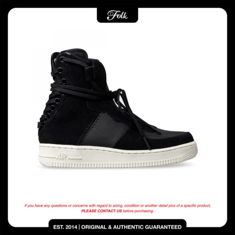 Jual NIKE - AIR FORCE 1 REBEL BLACK 