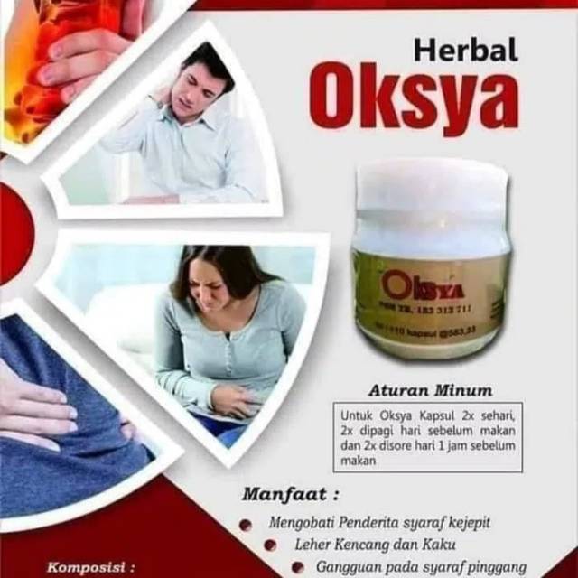 Oksya Herbal Alami Nasa /Obat Syaraf Kejepit Paling Ampuh