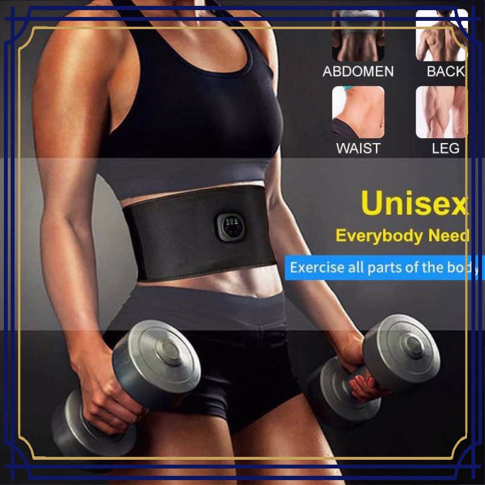 Alat Stimulator Otot Fitness Belt Six Pack EMS Muscle - BY283