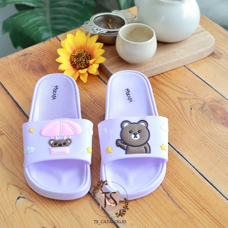 Sandal Slop Anak Bear Colourfull Best Seller Import Mokaya V202-D