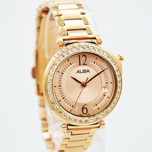 Jam Tangan Wanita Alba AG8K06X1 / ALBA AG8K08X1 Rantai Rosegold Original Murah