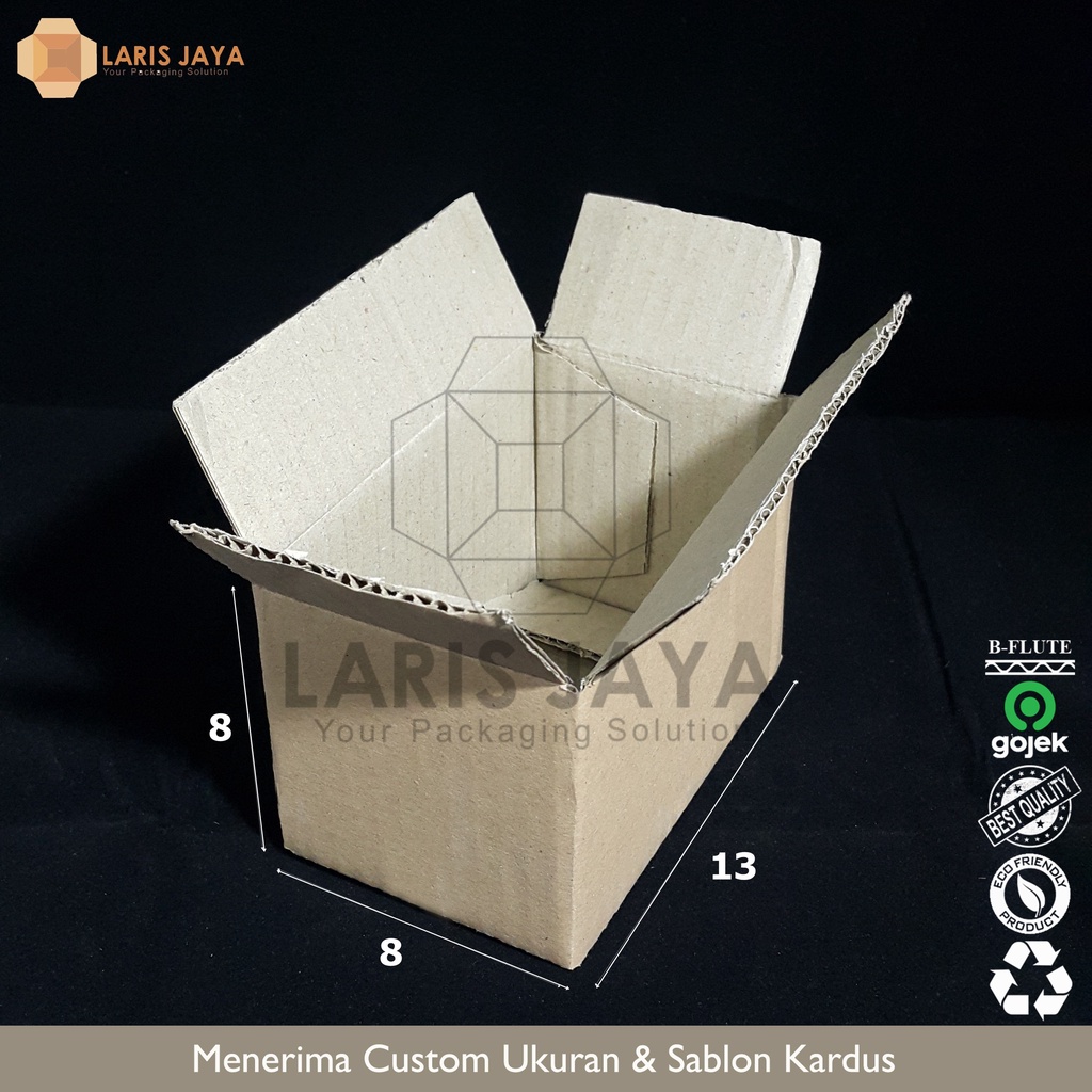 

Kardus Packing Polos 13 x 8 x 8 Box Kotak Packing Pack Kardus Packing Kecil Kardus Murah Box Hampers Gift ( Kardus 13 x 8 x 8 cm )
