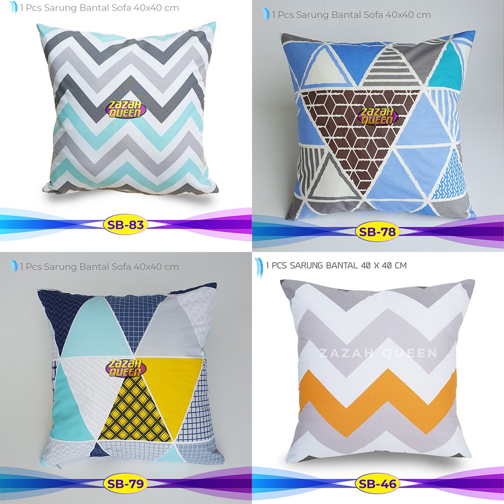  Sarung  Bantal  Sofa Motif Zigzag  Shopee Indonesia