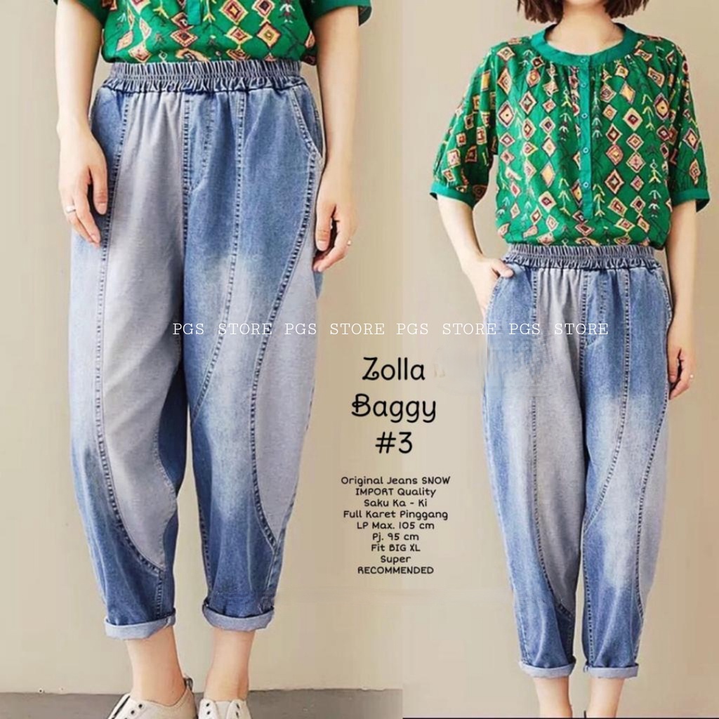 Celana Jeans Korea Terbaru | Celana Jeans Wanita Casual Kekinian ZOLLA #3