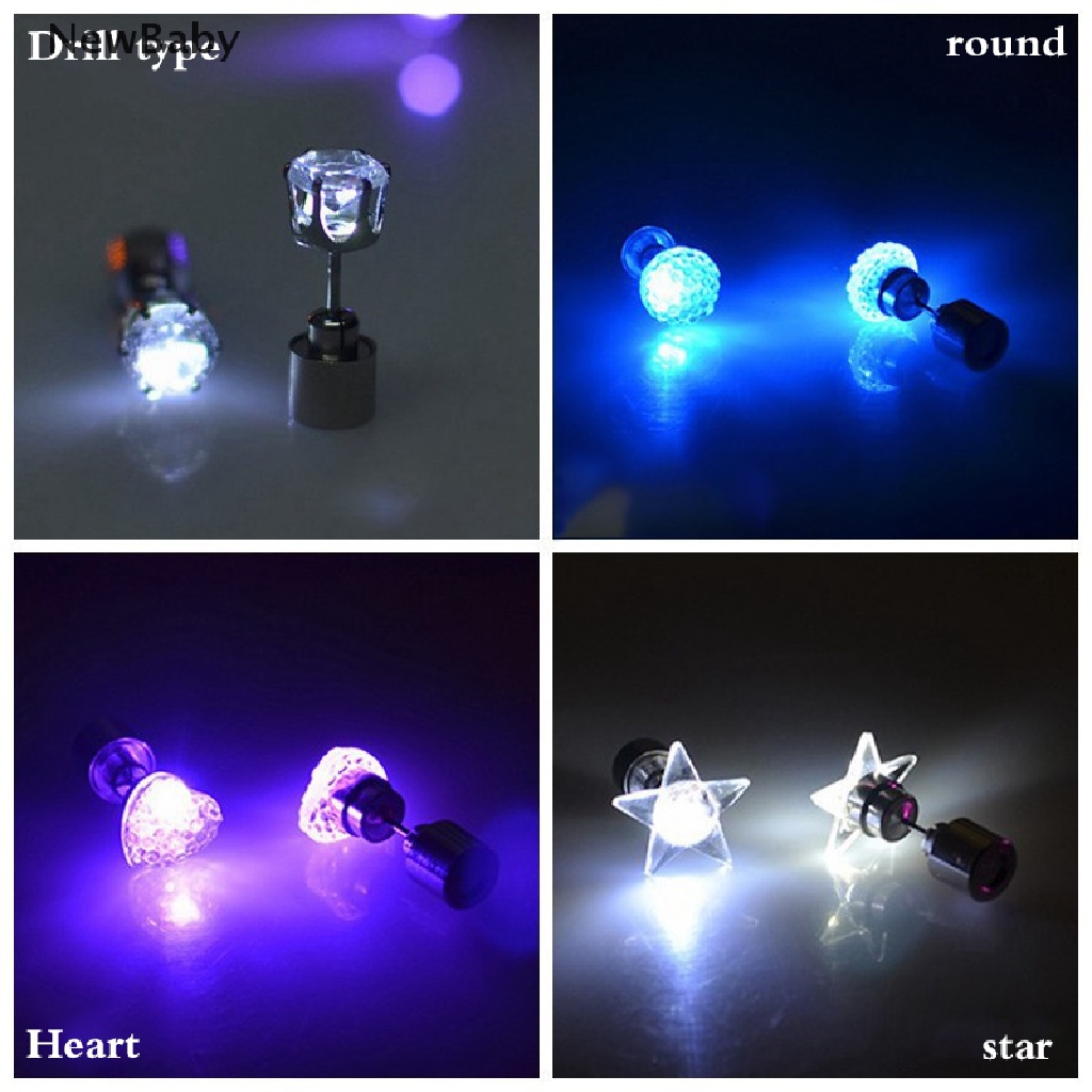 Newbaby Anting Tusuk Gantung Dengan Lampu LED Untuk Ktvclub Malam