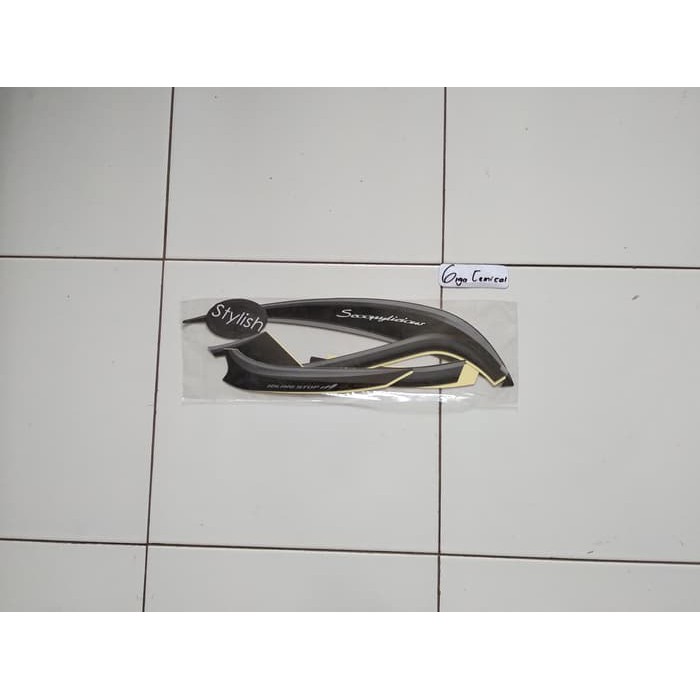 Striping Sticker Lis Honda Scoopy Stylist 2017 2018 Hitam Original