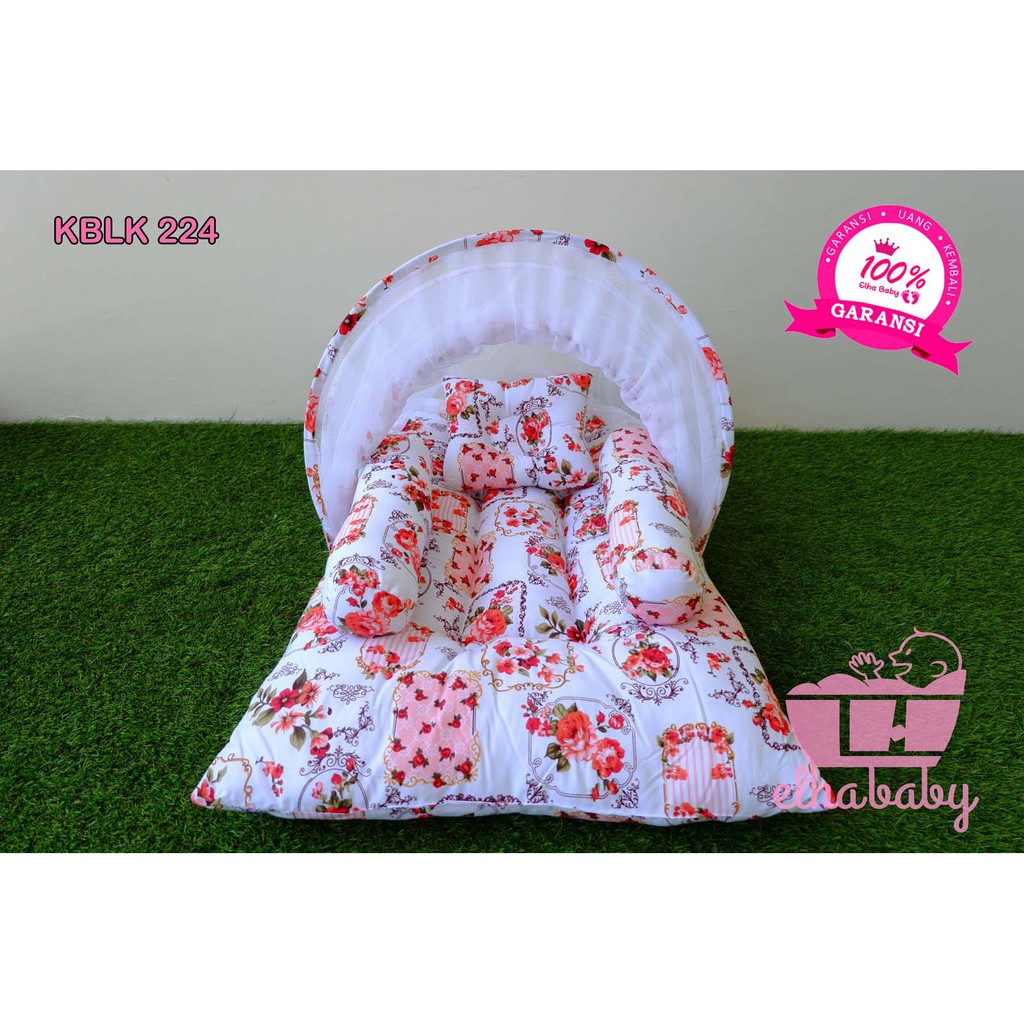 Kasur Bayi Murah Karakter Lucu | Perlengkapan Baby Baru Lahir | Matras Tidur Anak Kelambu | Hadiah
