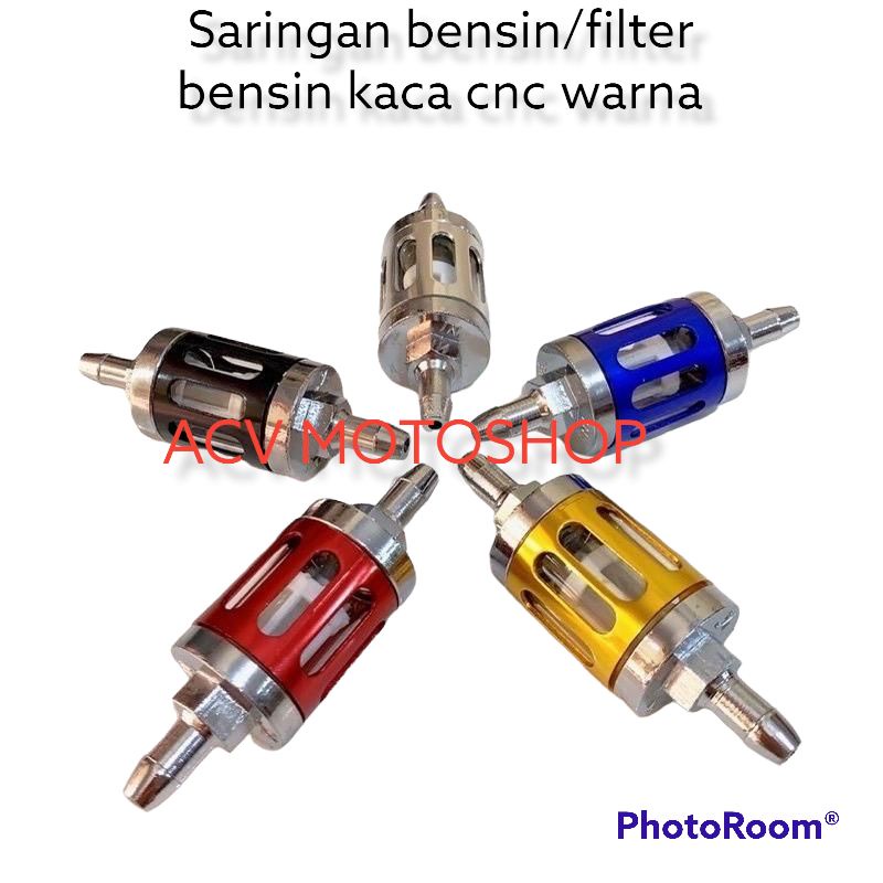 Filter Bensin Kaca Universal / Saringan bensin kaca variasi universal