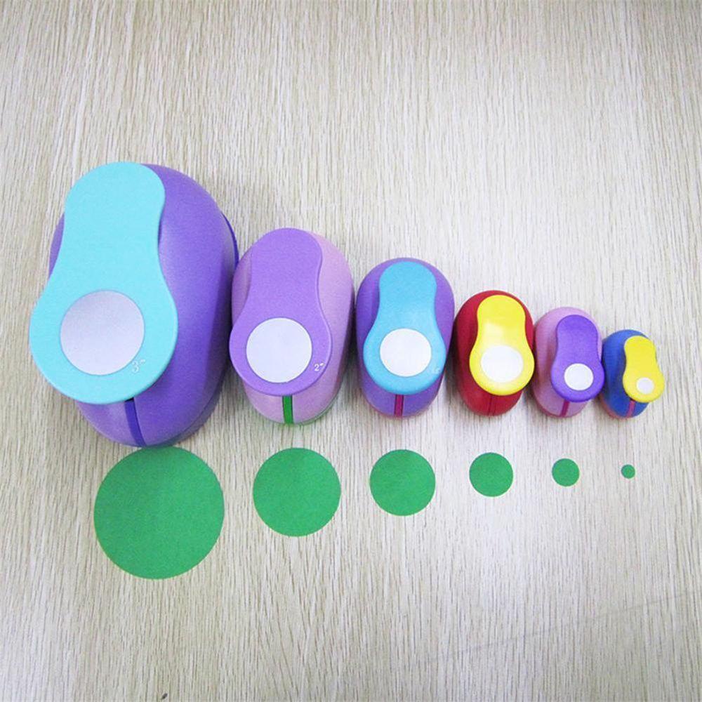 Lanfy Circle Punch Cutting Craft Perlengkapan Sekolah Mainan Anak Kertas Embos Sharper Anak9 /16/25mm Punches Maker