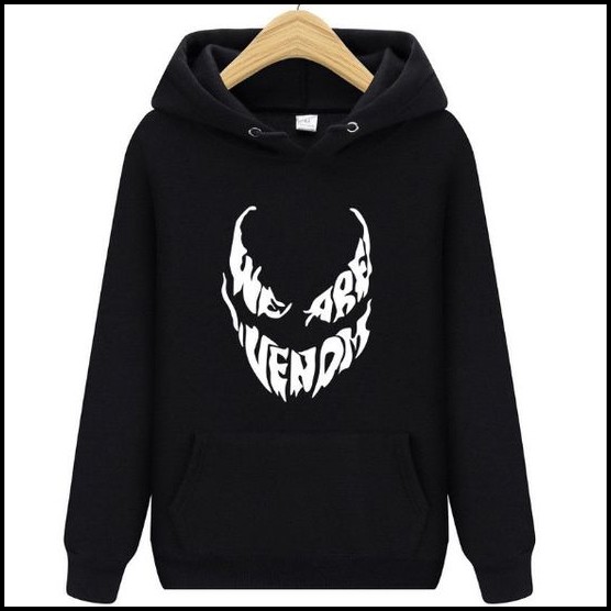 VENOM Jaket Sweater Hoodie dewasa Fullprint Custom big size