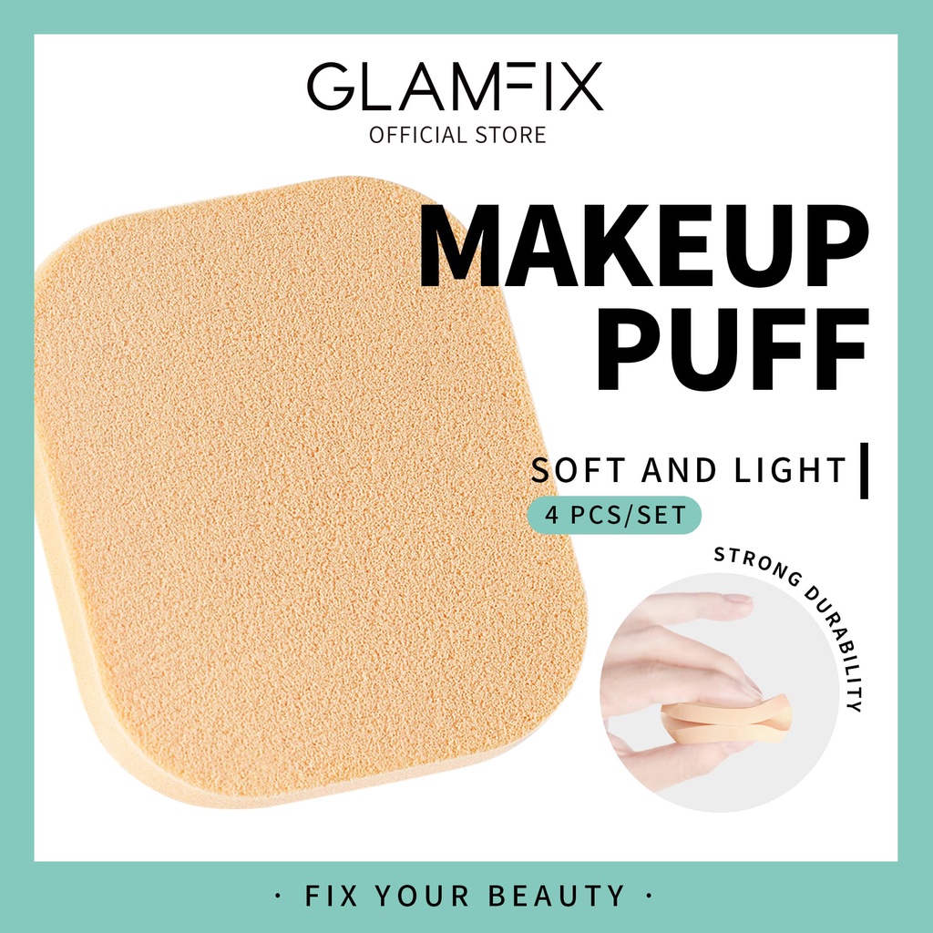 [Isi 4] YOU - GLAMFIX Compact Powder Puff - Spons Bedak Padat